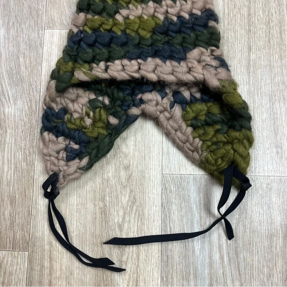 mischa lampert beanie - camo/forest Pom Pom kids